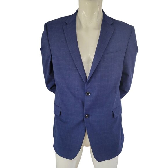 Tommy Hilfiger Mens Blue Single-Breasted Blazer Two-Piece Suit (Size 44R) - Picture 2 of 13